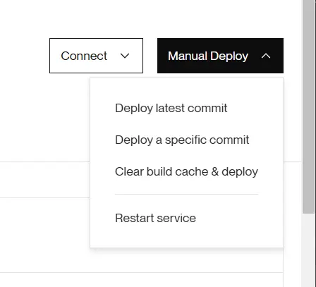 clear build cache and deploy