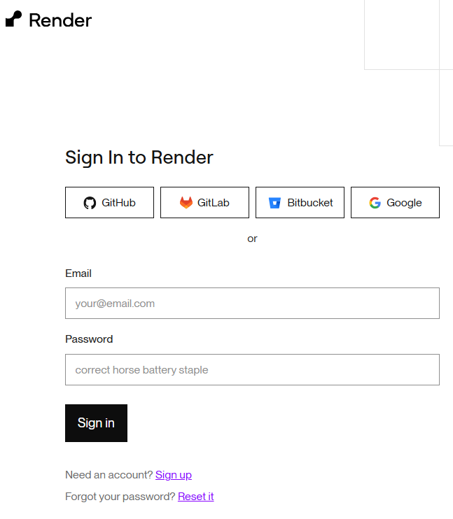 sign in to render 