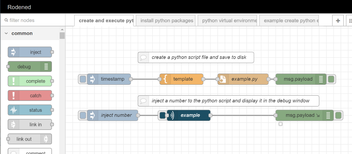 execute python file